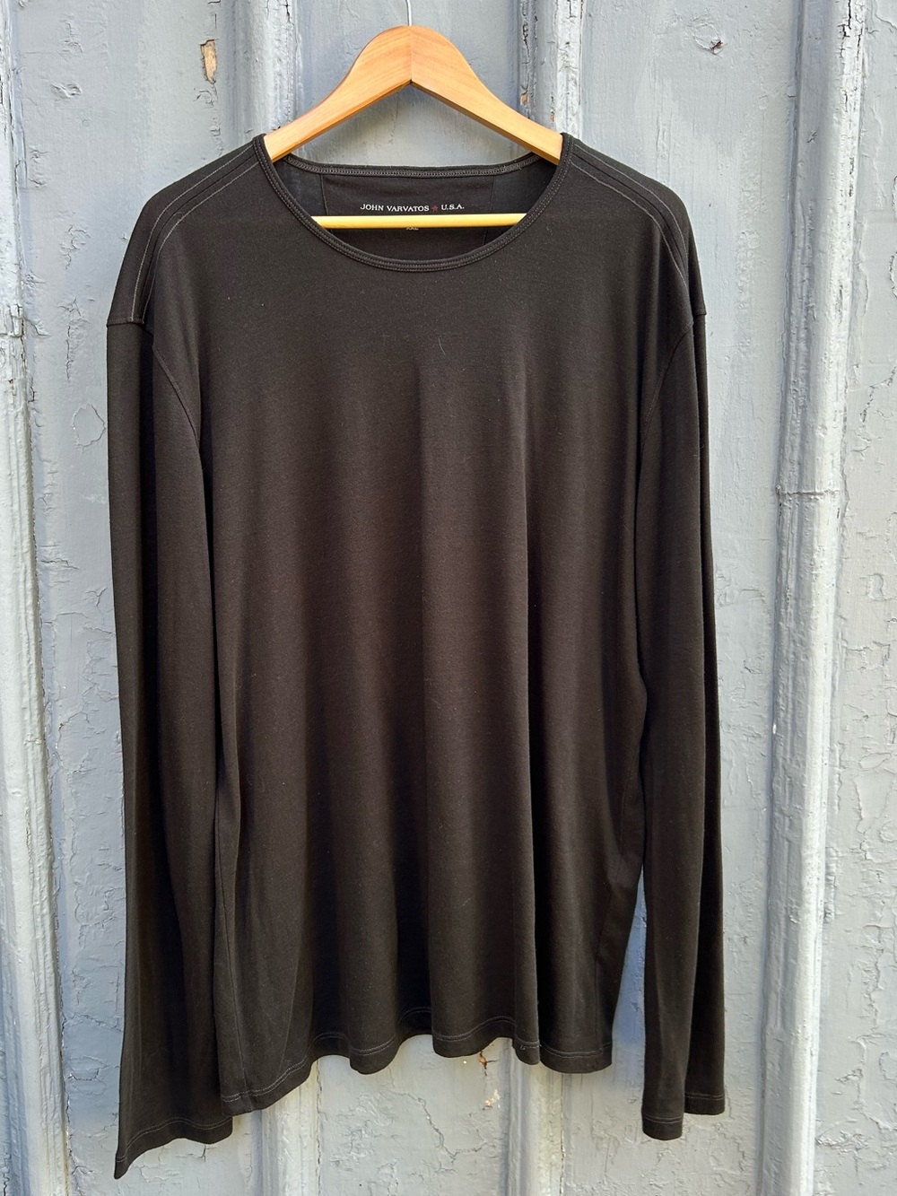 John Varvatos black long sleeve tee, size XXL